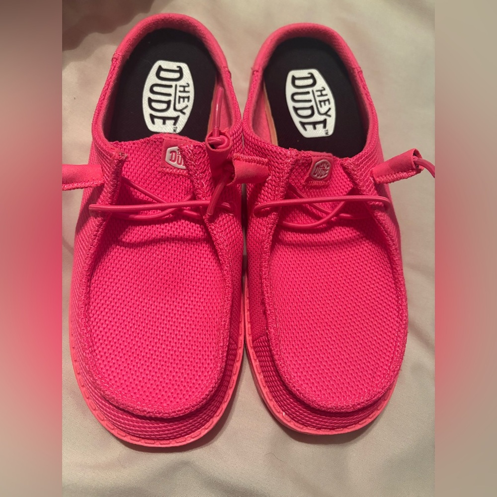 Hey Dude Electric Pink Slip-Ons
